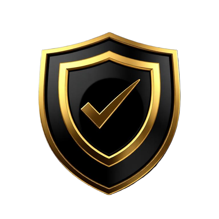 Escudo dorado de garantía